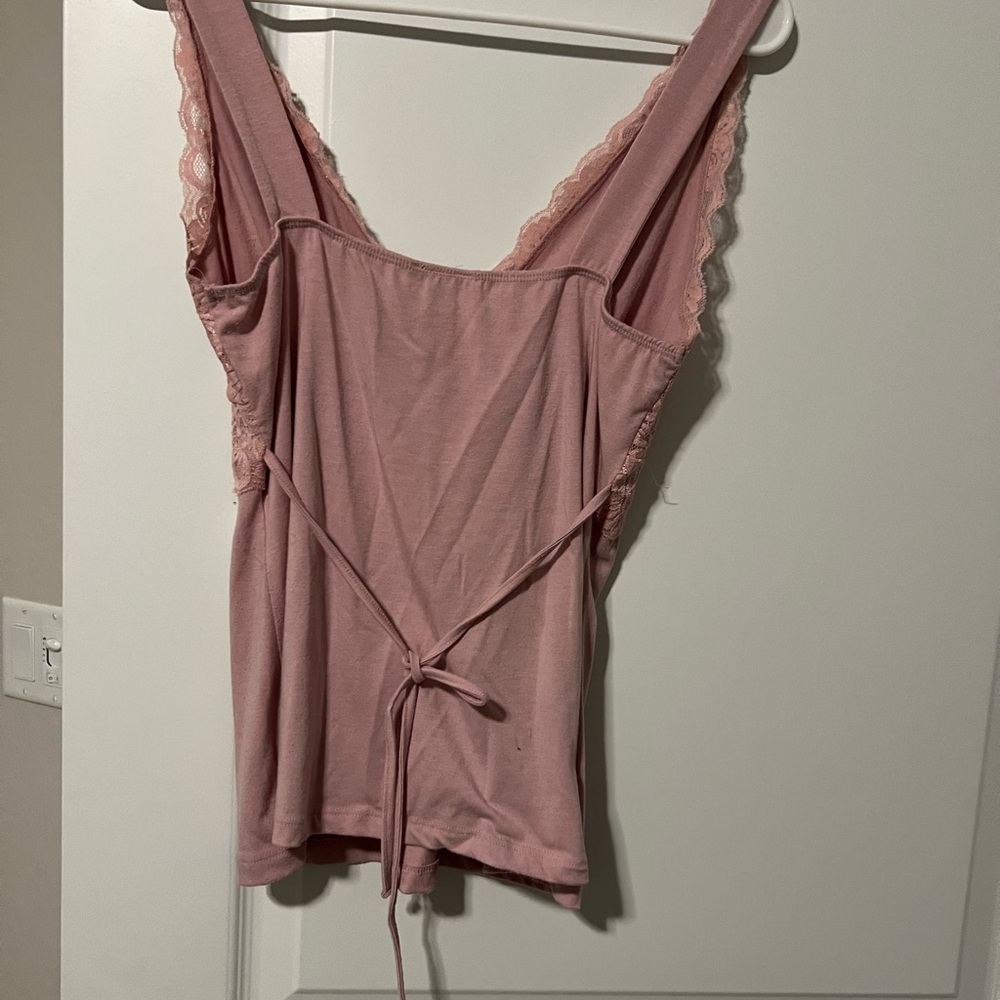 Pink Lacey Tank - Picture 3 of 3